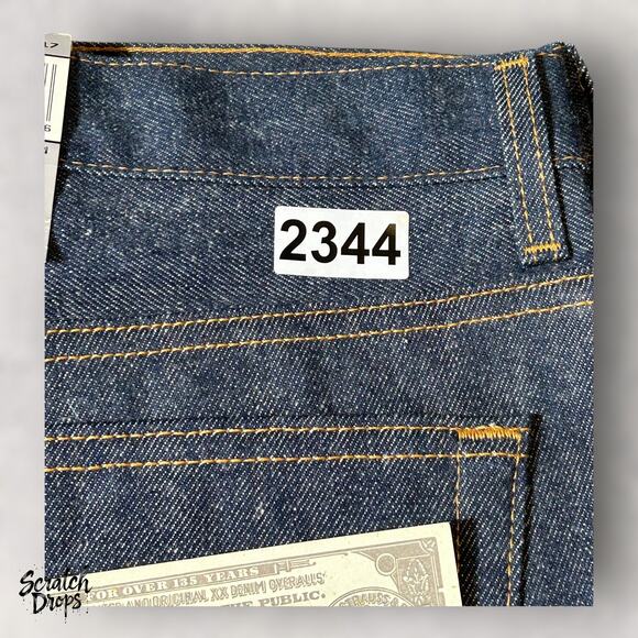 Vintage Leviβs 501xx Shrink-to-Fit Jeans Made In USA W58 L34 501 Deadstock NWT - Picture 6 of 6